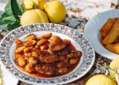 Φασόλες με σίσιρα (τσιγαρίδες), από τη Σύρο